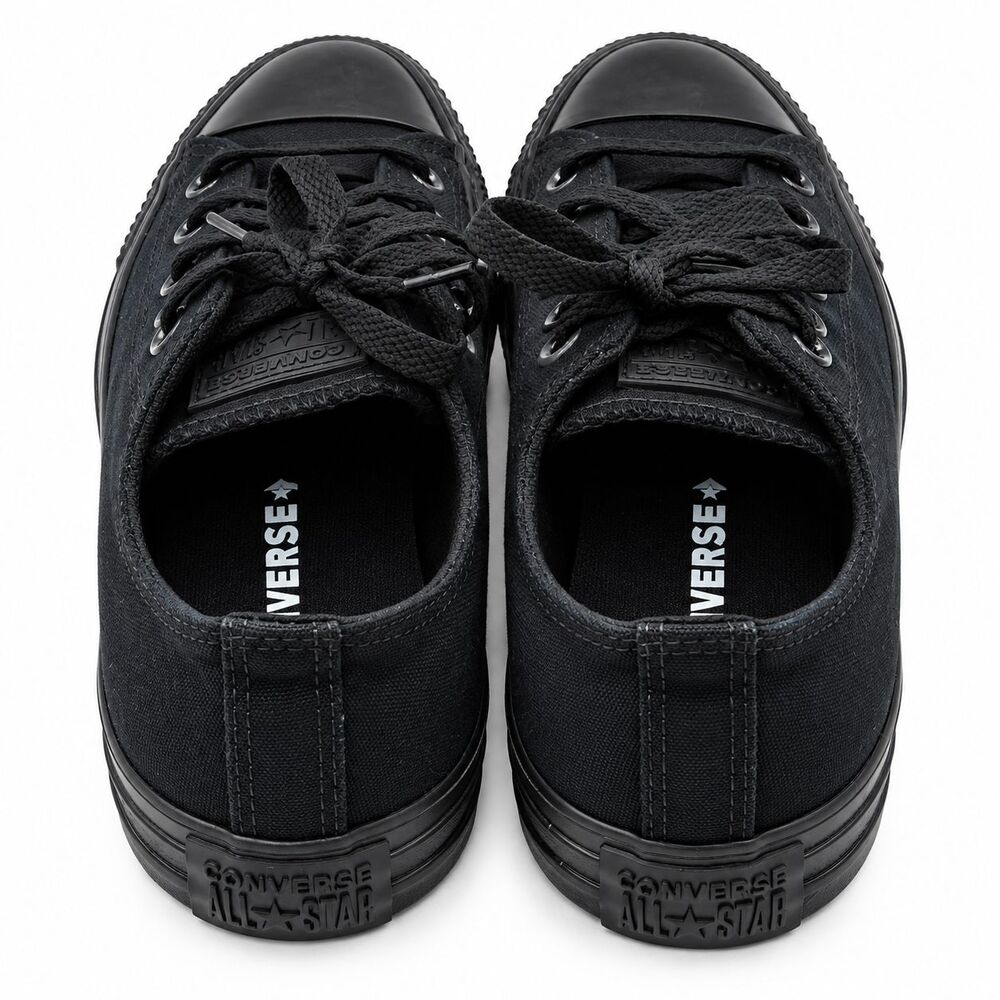 Converse Chuck Taylor All Star Men 8.5 Black Low Top Canvas M5039C Shoes Retro - Picture 5 of 6